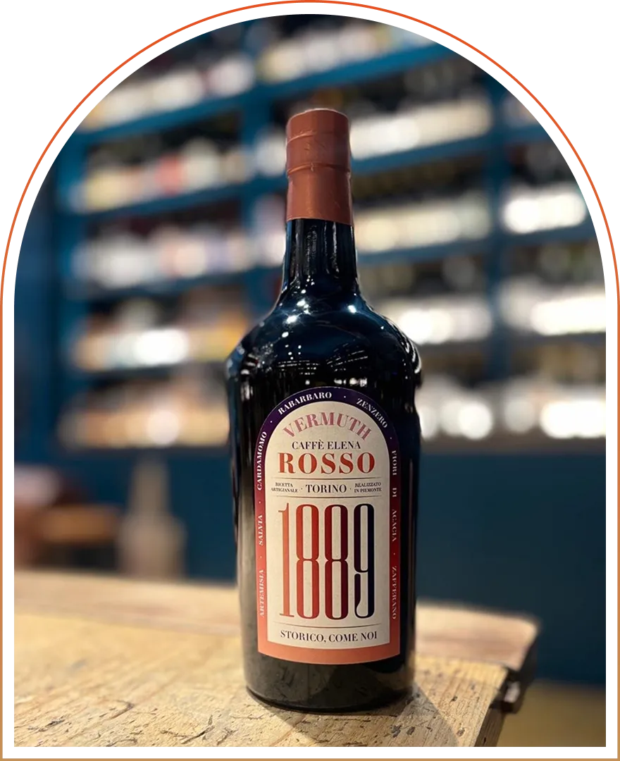 Vermouth - la bottiglia del Caffè Elena